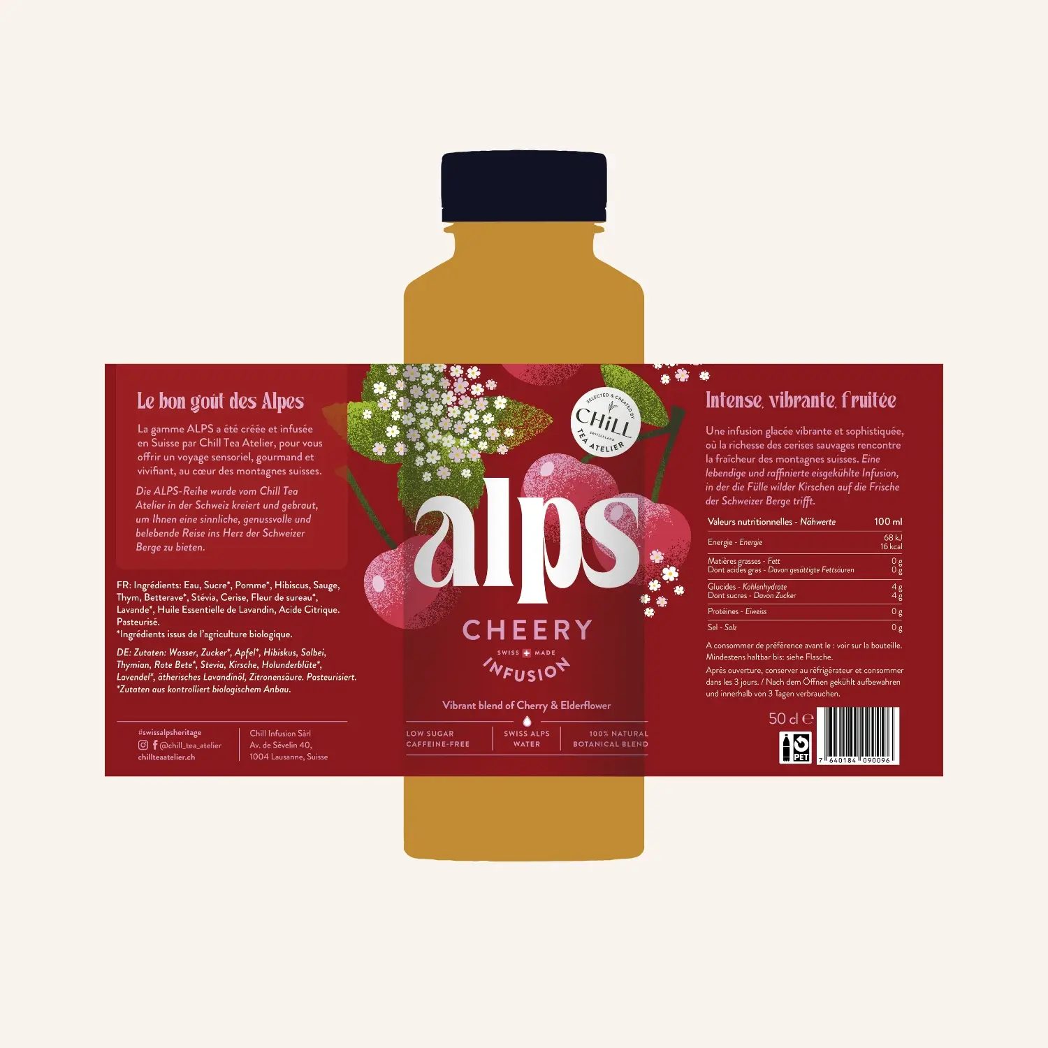 création du design et et du gabarit technique du packaging de l'infusion glaçée Alps. par FanyFabryk