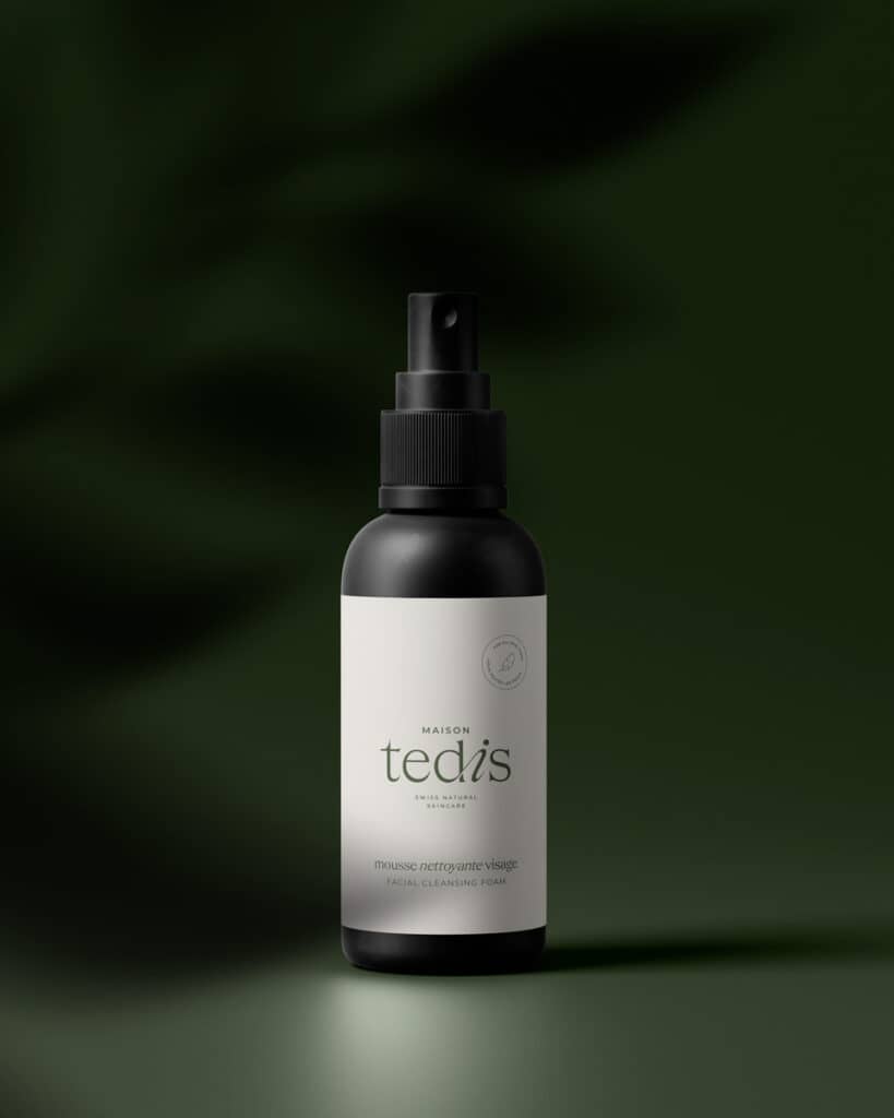 Packaging cosmétique Premium Maison Tedis conçus selon la loi PPWR — design Fany'Fabryk