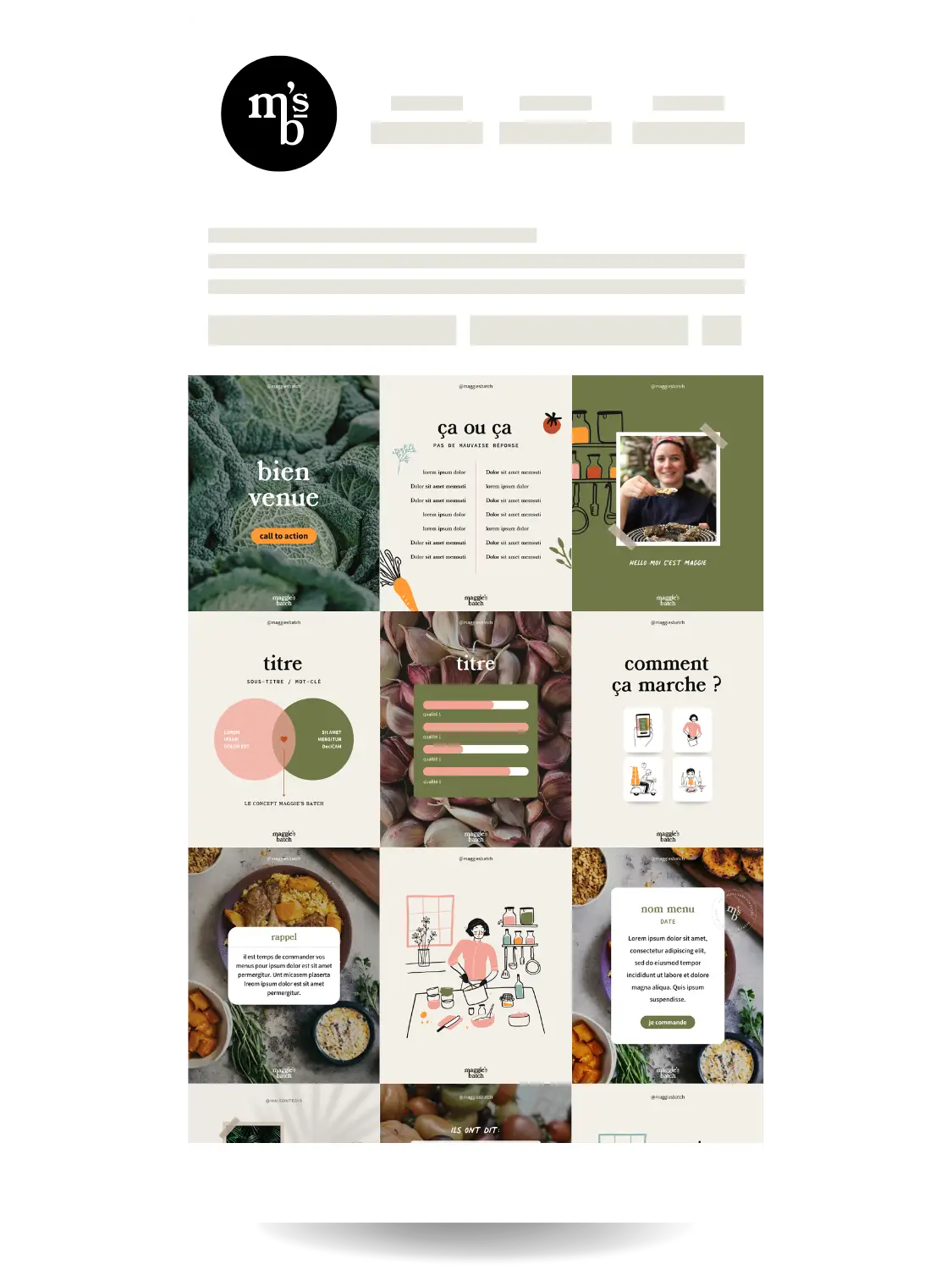 template canva adapté pour maggie's batch