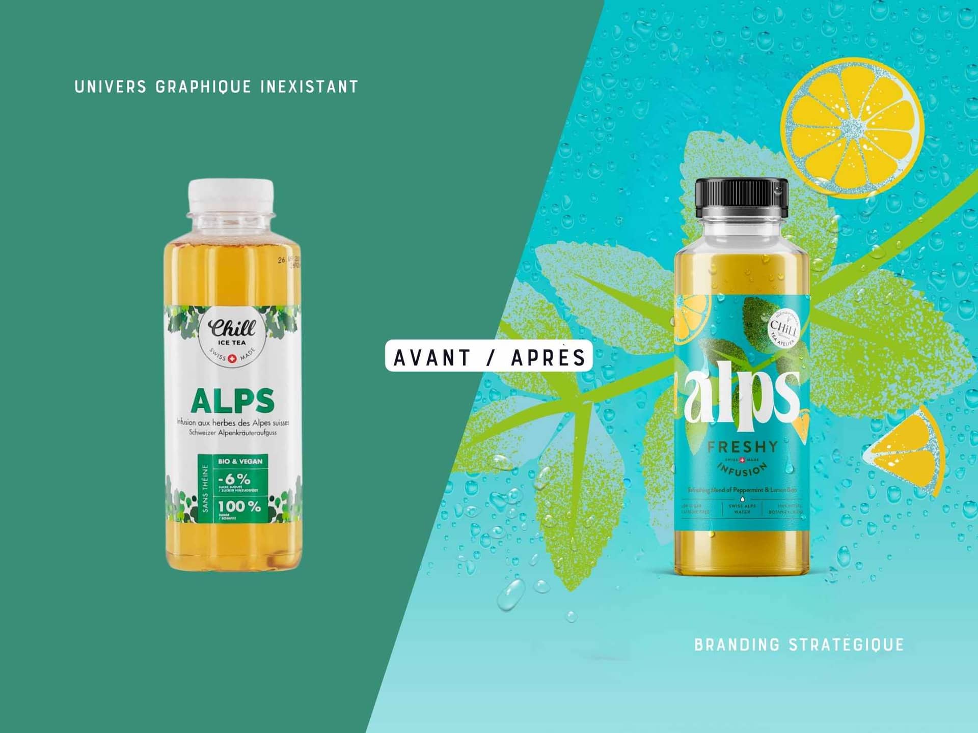 branding stratégique. Before After. Chill Tea Atelier