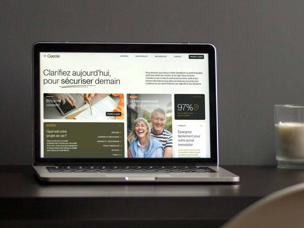 Site internet haute conversion. UX/UI et web design pour PME Suisses. Bento box design. Votre site web: vitrine poussiéreuse ou aimant à clients