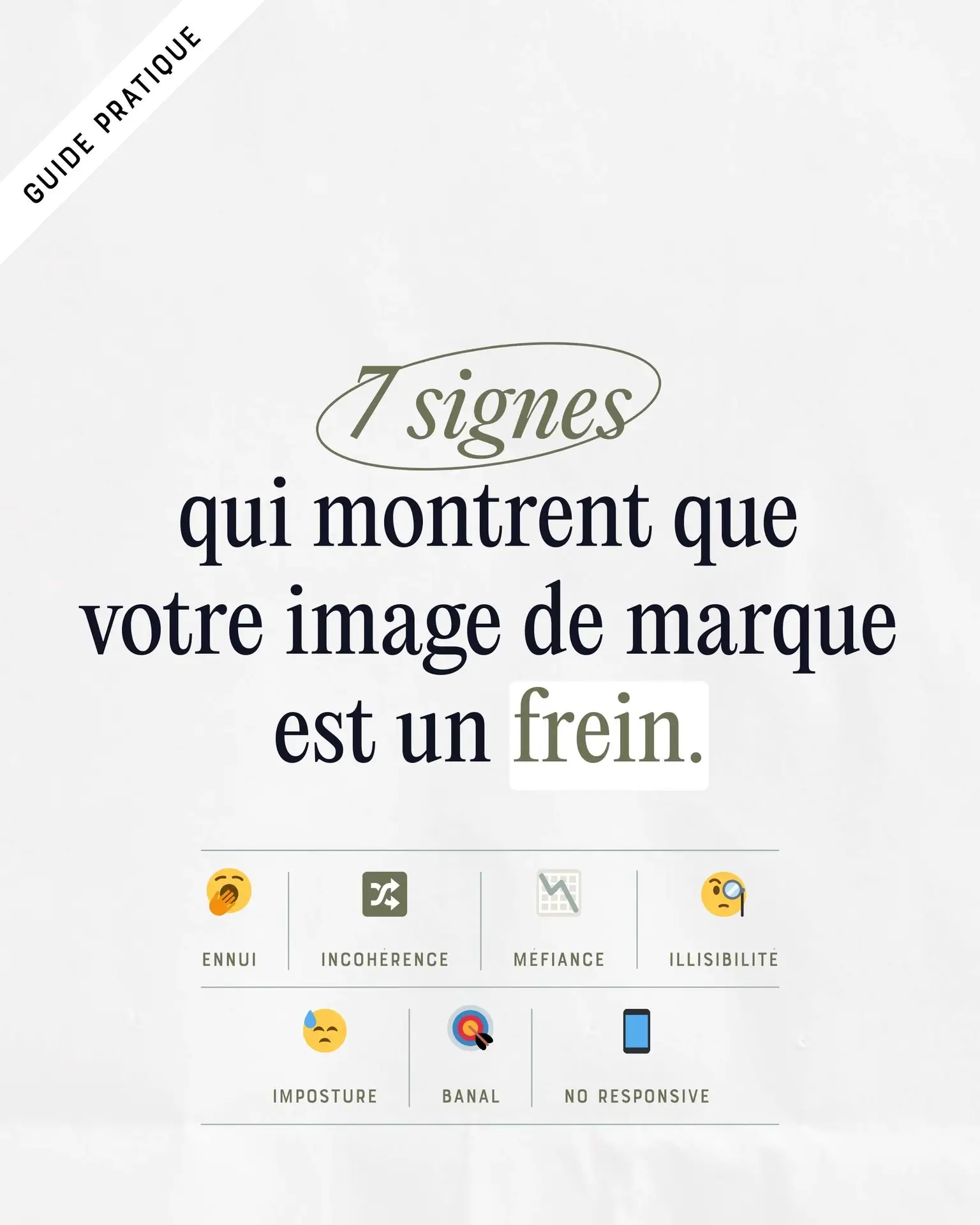 branding checklist. 7 signes que votre image est un frein. branding stratégique.
