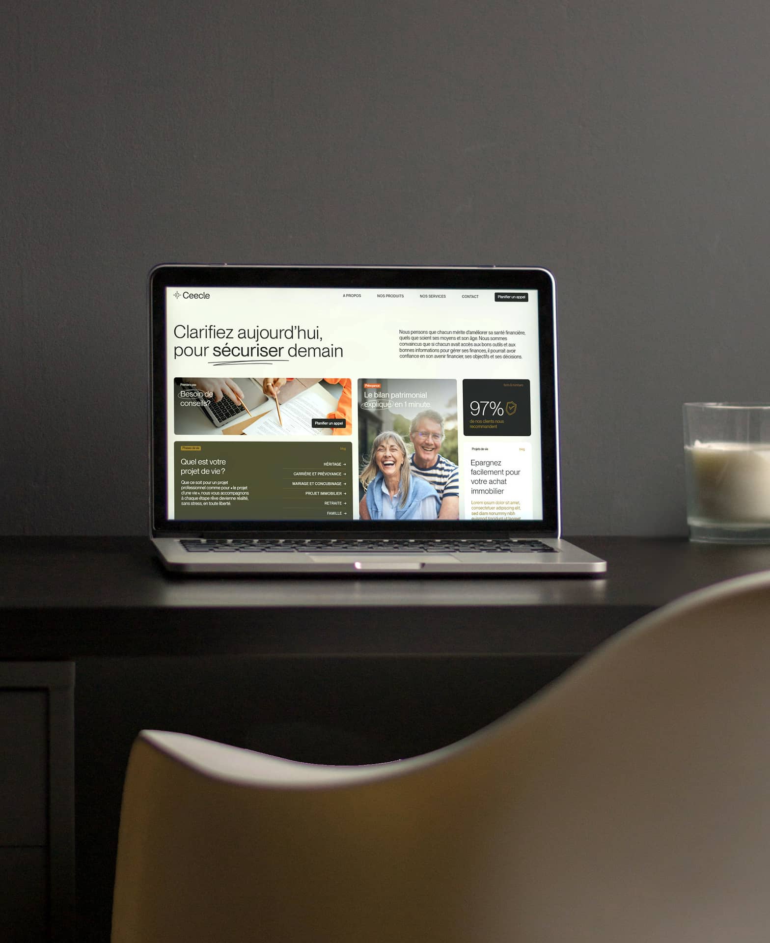 Branding et Webdesign pour le site internet Ceecle.ch — UX/UI design Fany'Fabryk