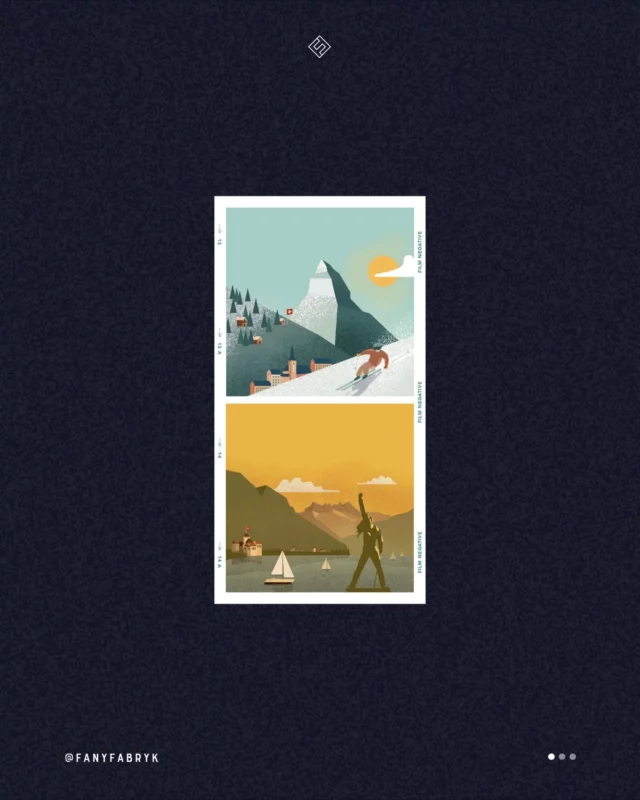 Plongez des les paysages suisses les plus iconiques avec nos illustrations créées sur-mesure pour la collection Swiss Heritage de @Chill_tea_atelier.

Cette gamme est Suisse 🇨🇭par l’inspiration des recettes et par la sélection des ingrédients, mais aussi par l'univers graphique et les packagings créés pour transmettre exactement l’esprit à la fois très naturel, vintage et authentique de la collection.

Qu’en pensez-vous ? Et laquelle préférez-vous ?

………………………………………….

✨ Vous êtes une marque ? ⁠
Vous souhaitez travailler sur un nouveau produit, son packaging et sa distribution en magasin ? Nous vous accompagnons tout au long du processus pour vous créer les meilleurs outils de communication afin de toucher les bonnes personnes et accélérer vos ventes. Réservez un appel découverte (lien dans la bio)⁠
………………………………………….

☞ 𝗙𝗮𝗻𝘆’𝗙𝗮𝗯𝗿𝘆𝗸, Creative Design

………………………………………….

#swissmade #swissness #tealovers #icetea #swissherbals #swissherbals #branding #packaging #packagingrange #packagingdesign #strategiedemarque #brandarchitecture #rebranding #chillteaatelier #communicationvisuelle #graphicdesign #graphisme #swissalpsheritage #illustrations #surmesure